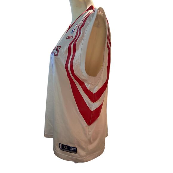 Reebok Yao Ming #11 Houston Rockets NBA Jersey, White & Red, Youth XL (18/20) - Picture 4 of 5